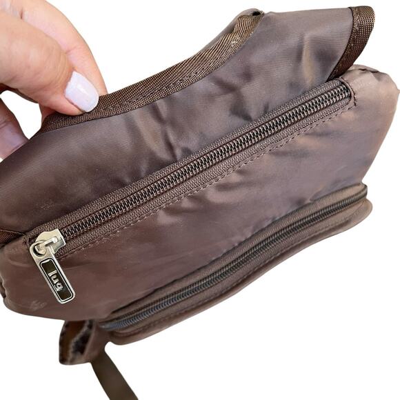 Lug Quilted Brown Dodger Quilted Mini Travel Backpack - Picture 6 of 13